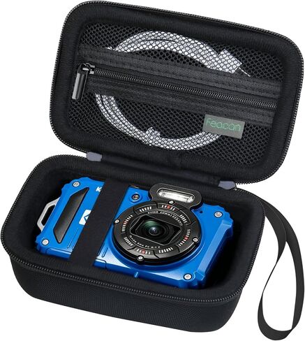 Camera Case for KODAK PIXPRO WPZ2 Rugged Waterproof Digital Camera, 16MP with 4X Optical Zoom Camera Carrying Case Travel Storage Bag, Zipper Mesh Pocket Fits Batteries, Memory Card, Pink in Saudi Arabia