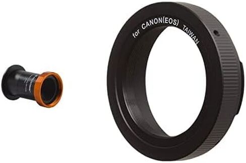 Celestron 93644 EdgeHD 8" Telescope Photo Adapter, Black & 93419 T-Ring for 35 mm Canon EOS Camera (Black) in Saudi Arabia
