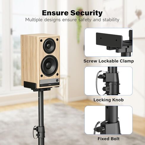 XINLEI Speaker Stands Pair for Surround Sound Height Adjustable 37.4"-48.4" in Saudi Arabia
