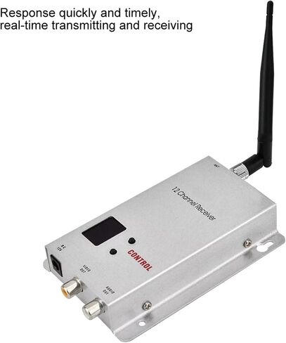 DC 12V CCTV Audio/Video Transmitter Receiver 1200M Transmission Range Support AHD CVBS Signals Surveillance Accessories in Saudi Arabia