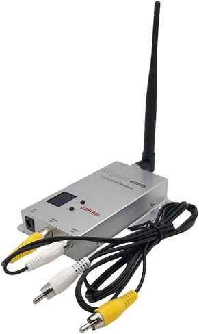 DC 12V CCTV Audio/Video Transmitter Receiver 1200M Transmission Range Support AHD CVBS Signals Surveillance Accessories in Saudi Arabia