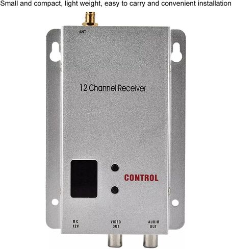 DC 12V CCTV Audio/Video Transmitter Receiver 1200M Transmission Range Support AHD CVBS Signals Surveillance Accessories in Saudi Arabia
