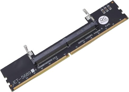 Sanpyl DDR5 U DIMM to So DDR5 Rvs Adapter Card, Laptop to Desktop Memory Converter for Computer Repair, with Stable Testing and Durable PCB for Maintenance in Saudi Arabia