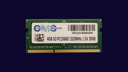 CMS 4GB (1X4GB) DDR3 10600 1333MHZ Non ECC SODIMM Memory Ram Upgrade Compatible with HP/Compaq® Elitebook 8460W, 8540P, 8540W, 2760P Tablet - A30 in Saudi Arabia