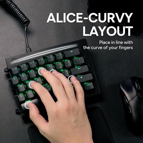 BAROCCOMiSTEL MiSTEL MD600 Alpha BT RGB, Split Keyboard, Ergonomic Mechanical Keyboard, 60%, PBT Double Shot Keycap (Transparent), Bluetooth5.0, Mac/Windows OS Compatible -Gateron G Pro Silver in Saudi Arabia