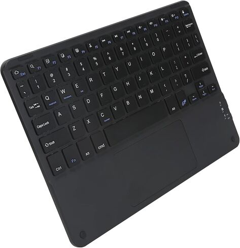 Bluetooth Keyboard, Multi‑Function Scissor Keyboard with Touchpad External Computer 10in Ultra-Slim Portable Keyboard(Black) in Saudi Arabia