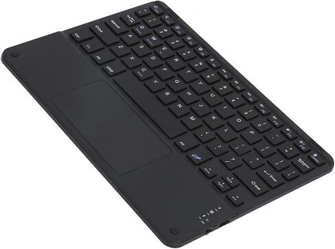 Bluetooth Keyboard, Multi‑Function Scissor Keyboard with Touchpad External Computer 10in Ultra-Slim Portable Keyboard(Black) in Saudi Arabia
