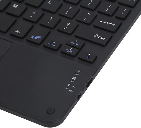 Bluetooth Keyboard, Multi‑Function Scissor Keyboard with Touchpad External Computer 10in Ultra-Slim Portable Keyboard(Black) in Saudi Arabia