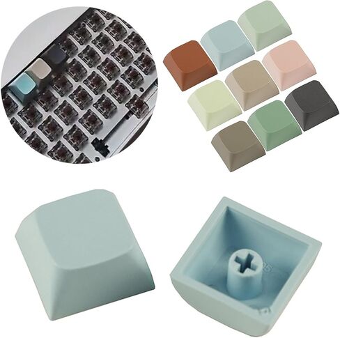 YUNLEI 10PCS PBT Blank Keycaps Thick PBT Keycap for Mechanical Keyboard 1U XDA2 Profile Keycap Set Replacement DIY Multi Color Mechanical Keyboard Accessories, blue in Kuwait