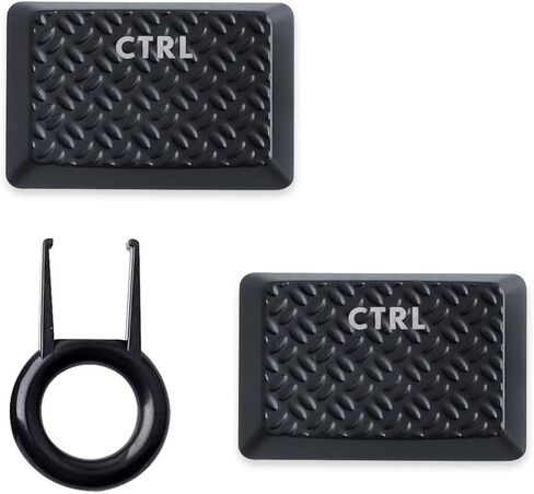 HUYUN Backlit Keycaps Replacement for GL Tactile Switch Logit G813/G815/G913/G915 TKL RGB Mechanical Gaming Keyboard (2PCS Texture Ctrl Black) in Saudi Arabia