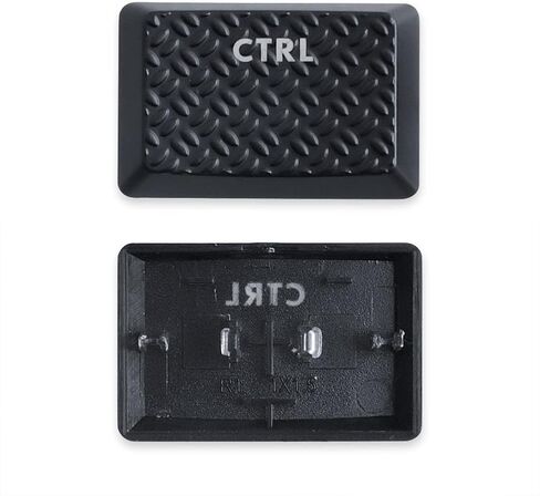 HUYUN Backlit Keycaps Replacement for GL Tactile Switch Logit G813/G815/G913/G915 TKL RGB Mechanical Gaming Keyboard (2PCS Texture Ctrl Black) in Saudi Arabia