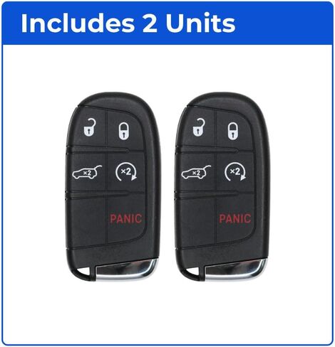 Replacement Key Fob Compatible with Durango 2014-2024 FCC M3N-40821302 M3N40821302 Part Number 68150061 68150061AC 68150061AB 68143505 Pack of 2 in Saudi Arabia