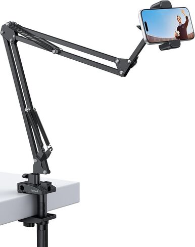 Lamicall Phone Holder for Bed & Desk, 32.5" Flexible Carbon Steel Arm Mount in Saudi Arabia