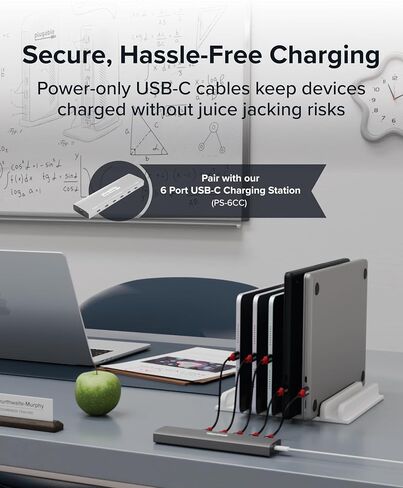 Plugable USB C to USB C Cable, Data Blocker Charge Only Cable, 6in, 5 Pack in Saudi Arabia