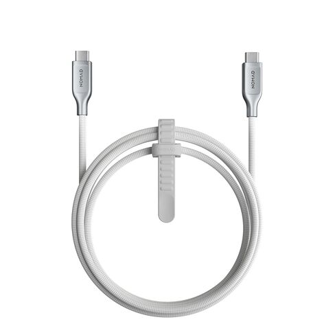 NOMAD USB-C Cable 1.5M White V3, USB-C to USB-C Built with Kevlar, Charging Cable USB C, USB Type C Cable Fast Charging in Saudi Arabia