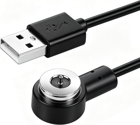 USB Magnetic Charging Cable, Replacement Tactical Flashlight Compatible for Toughsoul,Darkfang,Solofish,Votatu,Cronhawk Rechargeable Products Only in Saudi Arabia