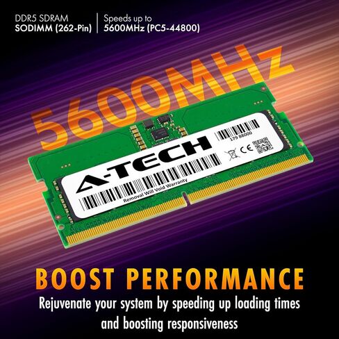 A-Tech 8GB RAM Replacement for Samsung M425R1GB4PB0-CWM | DDR5 5600MHz PC5-44800 SODIMM 1Rx16 1.1V 262-Pin Non-ECC Laptop Memory Module (M425R1GB4PB0-CWM-ATC) in Saudi Arabia