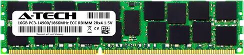 A-Tech 16GB Replacement for Dell 370-AAWL - DDR3 1866MHz PC3-14900 ECC Registered RDIMM 2Rx4 1.5V - Single Server Memory RAM Stick (370-AAWL-ATC) in Saudi Arabia