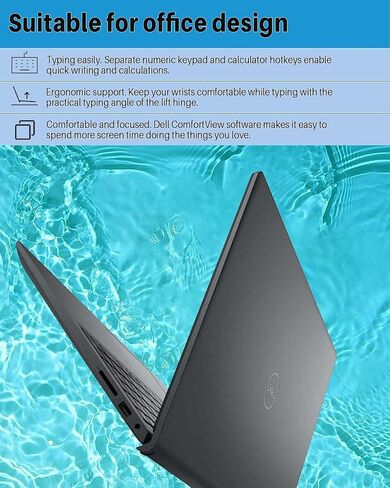 Dell Inspiron 15 3535 Laptop, 15.6" FHD Touchscreen, AMD Ryzen 5-7530U, 16GB RAM, 1TB SSD, Wi-Fi, HDMI, Windows 11 Business PC for Students & Daily Life, Carbon Black (Renewed) in Saudi Arabia