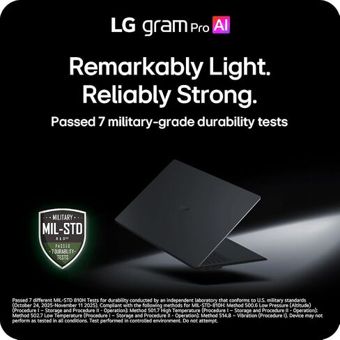 LG gram Pro 16" Lightweight Laptop, Ryzen AI 7 450, 32GB RAM, 1TB SSD in Saudi Arabia