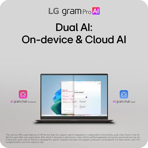LG gram Pro 16" Lightweight Laptop, Ryzen AI 7 450, 32GB RAM, 1TB SSD in Saudi Arabia
