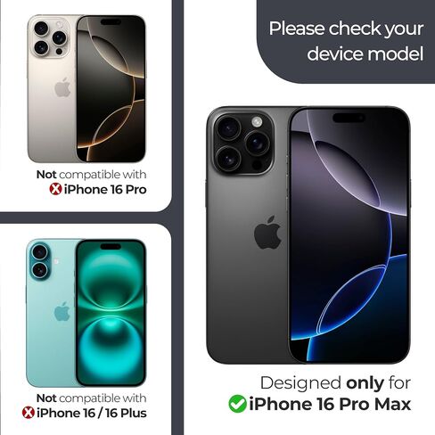 ArmorSuit 2 Pack Paper-Feel Texture Screen Protector for iPhone 16 Pro Max Case Friendly MilitaryShield Matte Film - Made in USA in Saudi Arabia