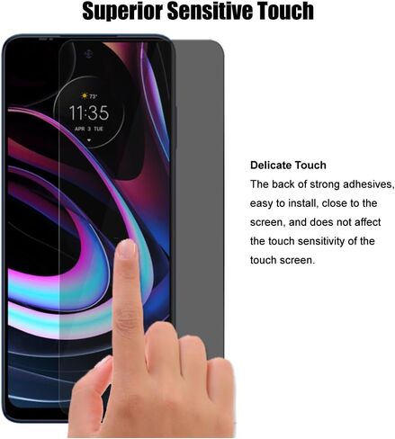 3 Pack Lens & Privacy Screen Protector for Motorola Edge 2021 / 5G UW 2021 in Saudi Arabia