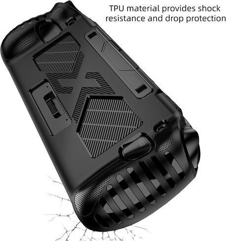 Ergonomic Hand Grip Cover Case for OneXPlayer APEX AMD MAX, TPU Cooling Shell Stand Holder Modified Grip Enhance Hand Feel Protective Sleeve Case with Stand for APEX Gaming Console Accessories in Saudi Arabia