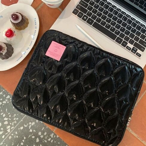 Tablet Pouch Large Capacity Portable Shockproof Computer Bag Tablet Cover Love Heart Tablet Storage Bag Work(Pink) in Saudi Arabia