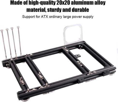 Aluminum Alloy DIY M-ATX Computer Case Overclocking Test Platform for Enthusiasts Lightweight Durable Black for DIY in Saudi Arabia