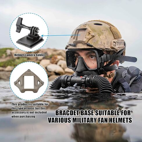 Forevercam Airsoft Helmet Tactical Helmet Mount for Gopro Hero 13/12/11/10/9/8 Quick Release Buckle Adapter Aluminum NVG Mount for DJI Osmo Insta360 AKASO and Other Action Camera in Saudi Arabia