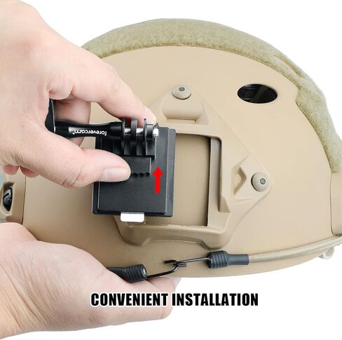 Forevercam Airsoft Helmet Tactical Helmet Mount for Gopro Hero 13/12/11/10/9/8 Quick Release Buckle Adapter Aluminum NVG Mount for DJI Osmo Insta360 AKASO and Other Action Camera in Saudi Arabia