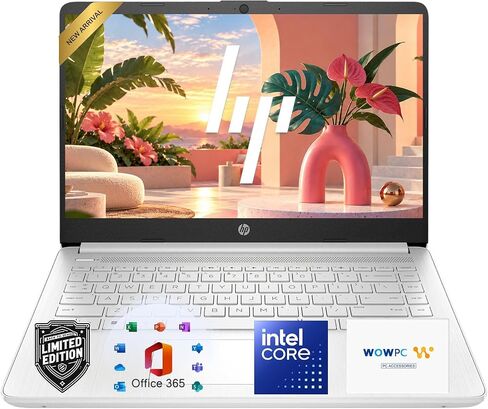 HP 14" Laptop Computer, 2026-2027 Edition, Intel N150 Processor, 4GB DDR5 RAM, 128GB SSD, 1TB Cloud Storage, Windows 11 with Microsoft 365 in Saudi Arabia