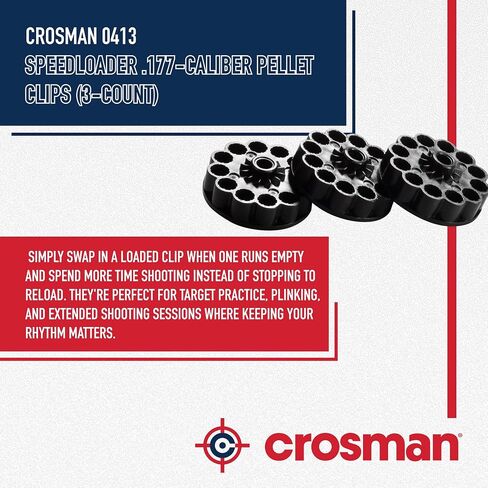 Crosman 0413 Speedloader .177-Caliber Pellet Clips (3-Count) in Saudi Arabia