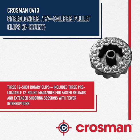 Crosman 0413 Speedloader .177-Caliber Pellet Clips (3-Count) in Saudi Arabia