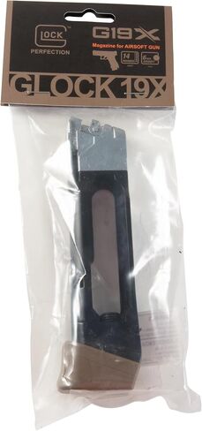 Umarex Glock 19X Half Blowback 6mm BB Pistol Airsoft Gun Magazine, 14-Round Capacity in Saudi Arabia
