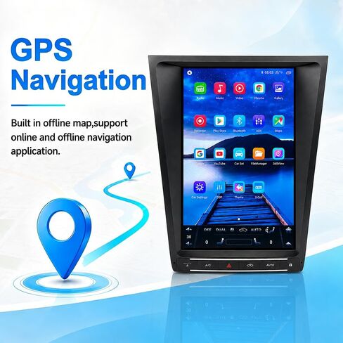 12.8 inch Car Stereo Radio for Lexus GS 2004-2011 w/Carplay Android Auto in Saudi Arabia