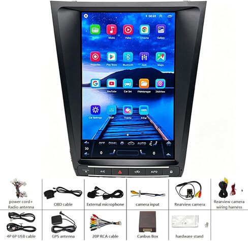 12.8 inch Car Stereo Radio for Lexus GS 2004-2011 w/Carplay Android Auto in Saudi Arabia