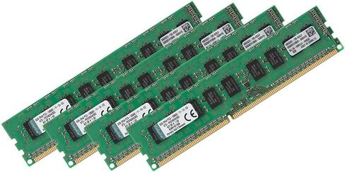 Kingston Technology 32GB Kit of 4 (4 x 8GB) DDR3 1600MHz PC3-12800 ECC Memory for Select Dell Desktops KTD-PE316EK4/32G in Saudi Arabia