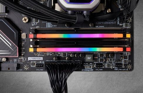 Corsair CMW16GX4M2C3200C14 Vengeance RGB PRO 16GB (2x8GB) DDR4 3200 (PC4-25600) C14 Desktop Memory - Black PC Memory in Saudi Arabia