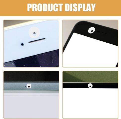 9pcs White Camera Privacy Covers for Computers and Notebooks with Abs Material and Adhesive Backing, Easy Installation, Ultra Thin Slide Design for Privacy Protection and Security in Saudi Arabia