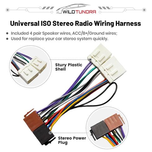 12&8Pin Aftermarket Wiring Harness for Mazda 1988-2002, 8Pin+8Pin Android Car Stereo Harness Adapter for Mazda 323 626 929 B2600 Miata Millenia MPV MX3 MX6 Protege RX7 Tribute Car Radio Wiring Harness in Saudi Arabia