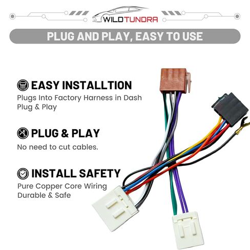 12&8Pin Aftermarket Wiring Harness for Mazda 1988-2002, 8Pin+8Pin Android Car Stereo Harness Adapter for Mazda 323 626 929 B2600 Miata Millenia MPV MX3 MX6 Protege RX7 Tribute Car Radio Wiring Harness in Saudi Arabia