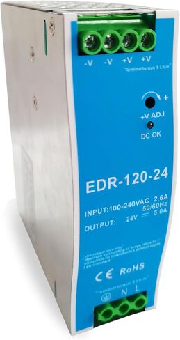 EDR-120-24 AC/DC 24V 5A 120W DIN Rail Switching Power for Industrial Applications in Saudi Arabia