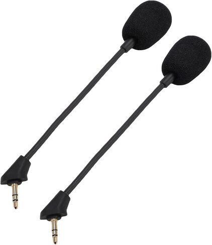 Replacement Microphone for Cloud S, Durable Noise Cancellation, Removable Gaming Microphone, 3.5mm, for PC Gaming, 2pcs in Saudi Arabia
