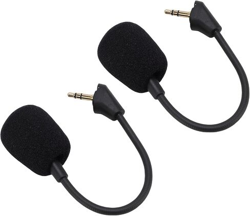 Replacement Microphone for Cloud S, Durable Noise Cancellation, Removable Gaming Microphone, 3.5mm, for PC Gaming, 2pcs in Saudi Arabia