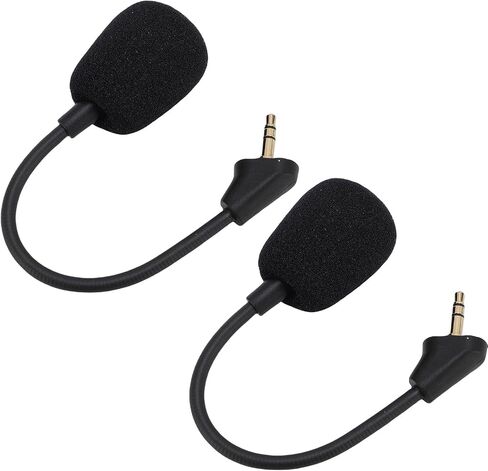 Replacement Microphone for Cloud S, Durable Noise Cancellation, Removable Gaming Microphone, 3.5mm, for PC Gaming, 2pcs in Saudi Arabia