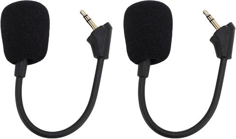 Replacement Microphone for Cloud S, Durable Noise Cancellation, Removable Gaming Microphone, 3.5mm, for PC Gaming, 2pcs in Saudi Arabia