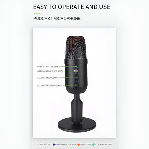 USB Condenser Microphone 360 Degrees Rotatable Microphone for PC in Saudi Arabia