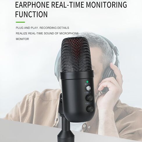 USB Condenser Microphone 360 Degrees Rotatable Microphone for PC in Saudi Arabia